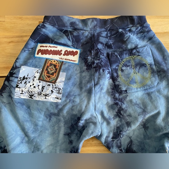 Camp High “Head East” sweatpants tie dyed and printed size L/XL - Picture 6 of 14